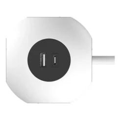 Online Multiprise 4 prises + 1 USB-A + 1 USB-C Blanche - Cable 3m Prise, Multiprise, Rallonge