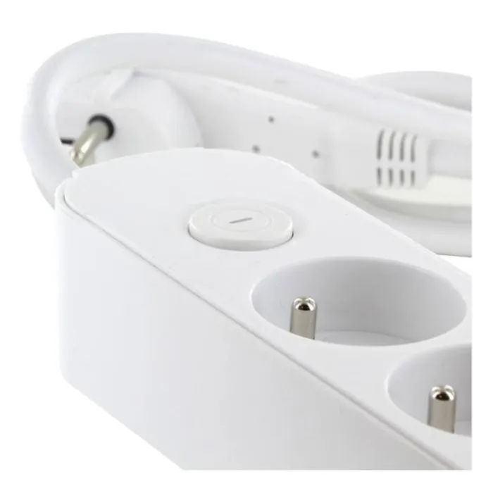 Sale Multriprise 5 prises + 2 USB Blanche - Cable 1.5m Prise, Multiprise, Rallonge