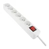 Clearance Multriprise 6 prises avec interrupteur Blanche - Cable 1m Prise, Multiprise, Rallonge