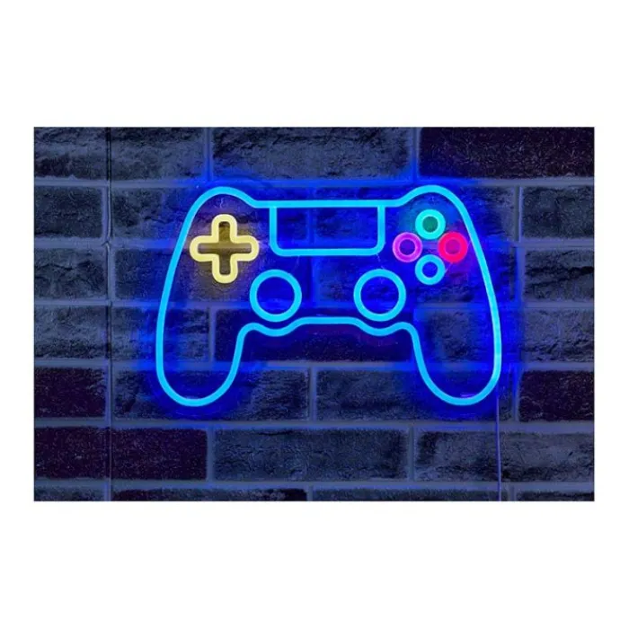 Clearance Néon mural LED manette multicolore 40cm Eclairage