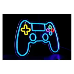 Clearance Néon mural LED manette multicolore 40cm Eclairage