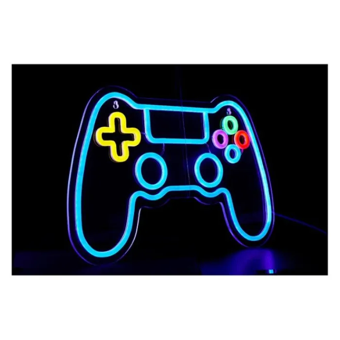 Clearance Néon mural LED manette multicolore 40cm Eclairage