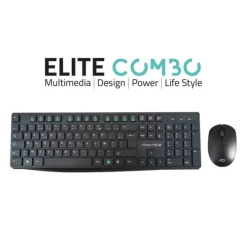 Clearance Pack ELITE wireless combo - Clavier et Souris Sans Fil + Tapis AZERTY Slim Design Clavier Pc
