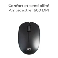 Clearance Pack ELITE wireless combo - Clavier et Souris Sans Fil + Tapis AZERTY Slim Design Clavier Pc