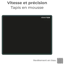 Clearance Pack ELITE wireless combo - Clavier et Souris Sans Fil + Tapis AZERTY Slim Design Clavier Pc