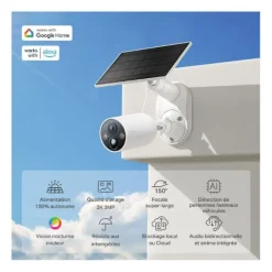 Clearance Pack caméra de surveillance TC82 KIT 3MP 2K + panneau solaire Caméra De Surveillance