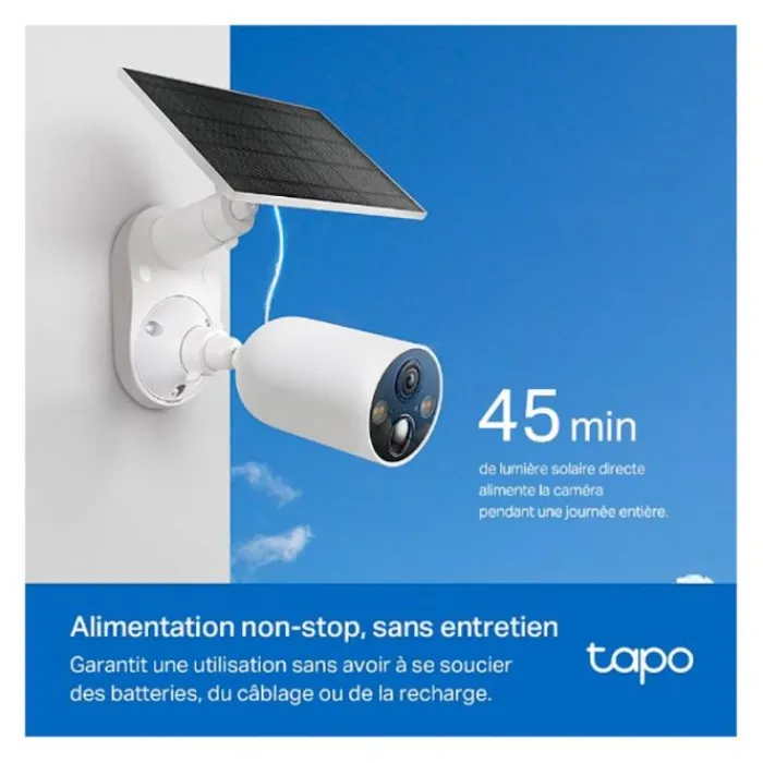 Clearance Pack caméra de surveillance TC82 KIT 3MP 2K + panneau solaire Caméra De Surveillance