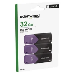 Discount Pack de 3 clés 3.0 USB 32Go - TOTAL 96Go Clé Usb