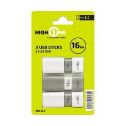 Discount Pack de 3 clés 2.0 USB 16Go - TOTAL 48Go Clé Usb
