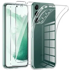 Best Pack Film de protection + Coque SAMSUNG Galaxy S22 Coque, Verre Trempé, Étui