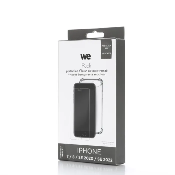 Online Pack Film de protection + Coque APPLE iPhone 7/8/SE Coque, Verre Trempé, Étui