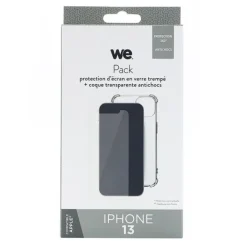 New Pack Film de protection + Coque APPLE iPhone 13 Coque, Verre Trempé, Étui