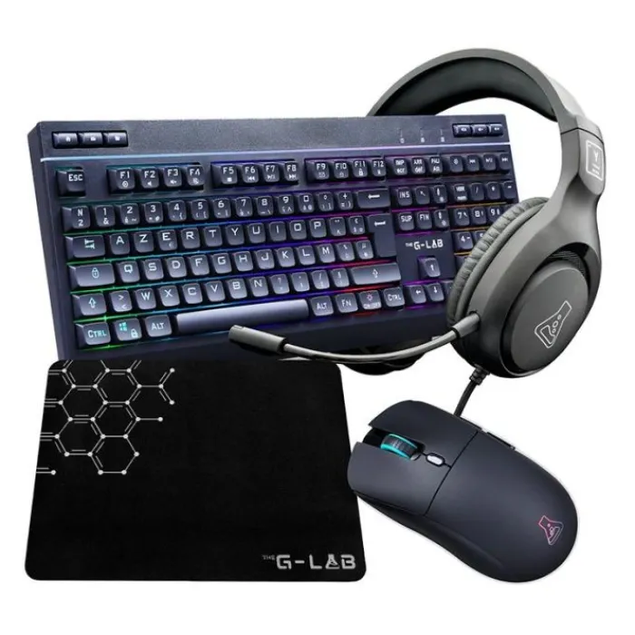 Outlet Pack gaming COMBO ELECTRON 4en1 clavier et souris sans fil Clavier Gaming