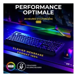 Outlet Pack gaming COMBO ELECTRON 4en1 clavier et souris sans fil Clavier Gaming