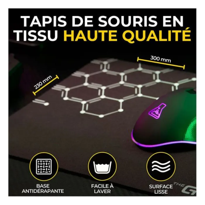 Outlet Pack gaming COMBO ELECTRON 4en1 clavier et souris sans fil Clavier Gaming
