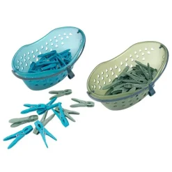 Clearance Panier à suspendre + 24 pinces à linge Séchoir, Corbeille À Linge