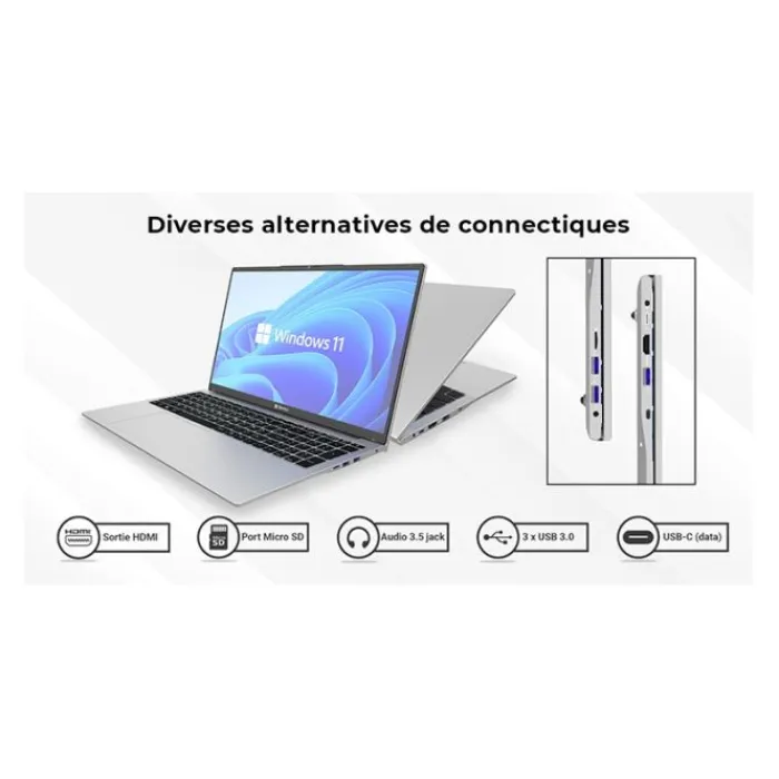 Best PC Portable 17,3" Dbook 175-W5 - cel/8Go/512Go Ordinateur Portable