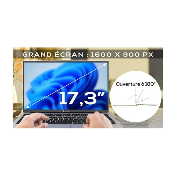 Best PC Portable 17,3" Dbook 175-W5 - cel/8Go/512Go Ordinateur Portable