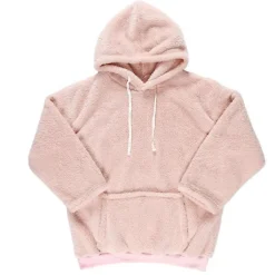 Sale Plaid sweat capuche rose "flemme" Mobilier, Décoration