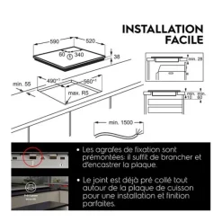 Hot Plaque de cuisson LR633CK Plaque Vitrocéramique