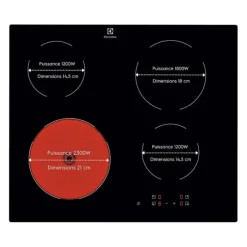 Plaque de cuisson vitrocéramique LRR6430CK Plaque Vitrocéramique