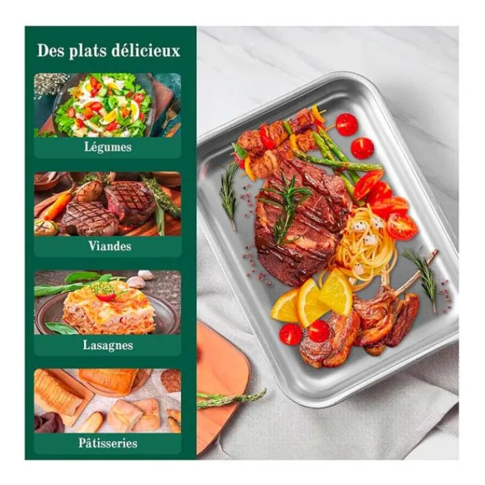 Best Plat à four inox 30x22cm Plat À Four