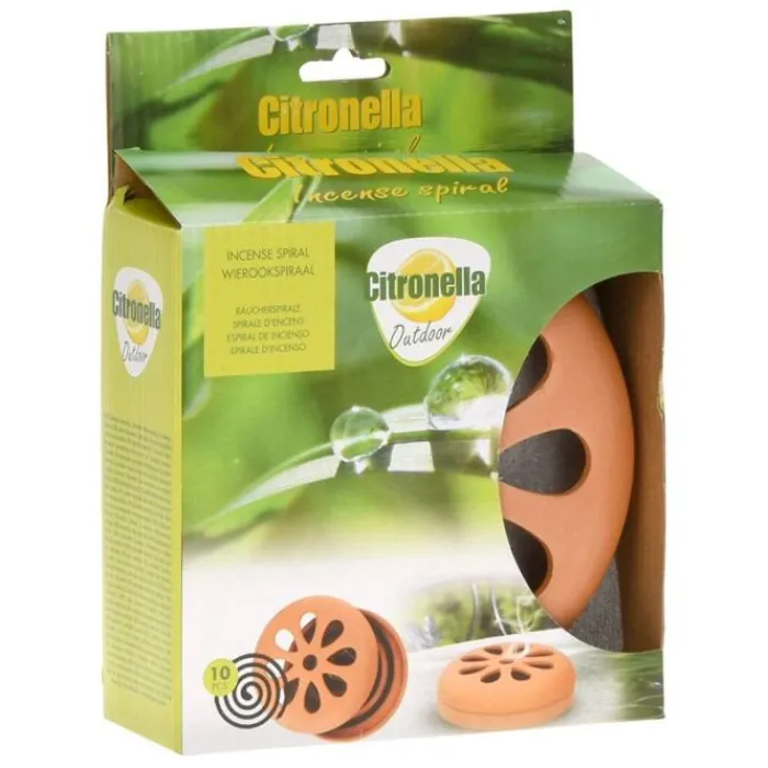 New Pot terre cuite, spirales encens Anti-Moustique