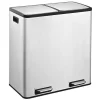 Discount Poubelle inox 2x30L Poubelle
