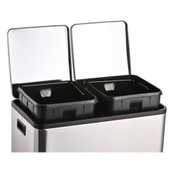 Discount Poubelle inox 2x30L Poubelle