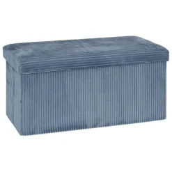 Online Pouf double pliable 76x38x38cm velours Mobilier, Décoration