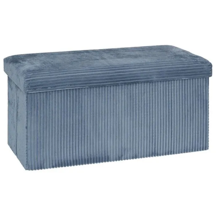 Online Pouf double pliable 76x38x38cm velours Mobilier, Décoration
