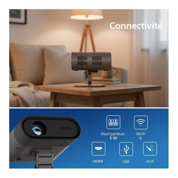 New Projecteur NeoPix 160 connecté Vidéoprojecteur, Écran