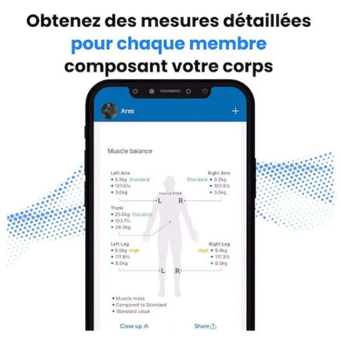 Clearance Pèse-personne connecté MORPHOSCAN MSC01 8 électrodes Pèse-Personne