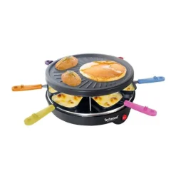 Sale Raclette 6 personnes - poelons avec manches coloré Appareil À Raclette