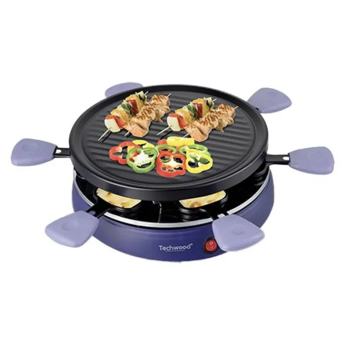 Sale Raclette 6 personnes - poelons avec manche violet Appareil À Raclette