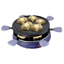 Sale Raclette 6 personnes - poelons avec manche violet Appareil À Raclette