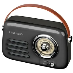 Hot Radio ALMA Vintage Noire Radio, Dab