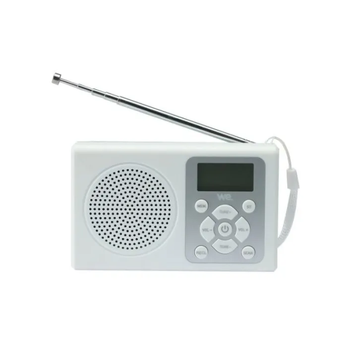 New Radio à pile RADPILBL Blanche Radio, Dab