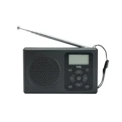 Best Radio à pile RADPILBL Noire Radio, Dab