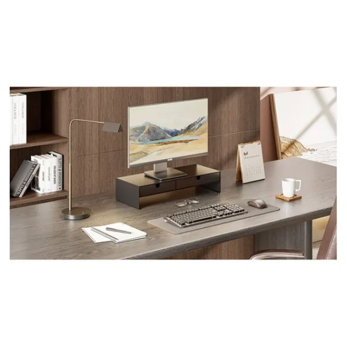 Clearance Réhausseur écran ordinateur avec 2 tiroirs Support Pc