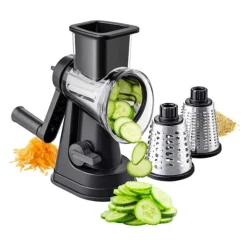 Râpe de cuisine rotative 3 tambours Ustensiles De Cuisine