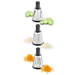 Râpe de cuisine rotative 3 tambours Ustensiles De Cuisine