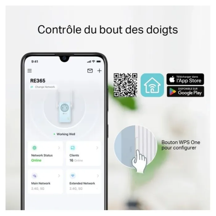 Online Répéteur E365 - AC 1200 Répéteur Wifi