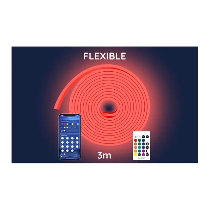 Ruban LED Neon RGB 3m connecté Eclairage