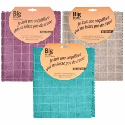 Sale Serpillière 50x60cm microfibre Lingette, Balai, Détergent