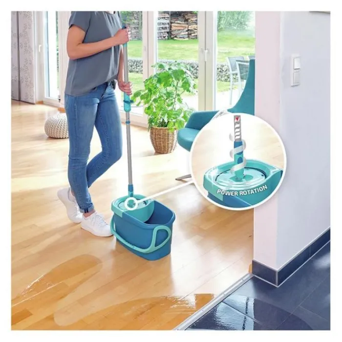 Set complet avec essorage clean twist mop ergo Lingette, Balai, Détergent