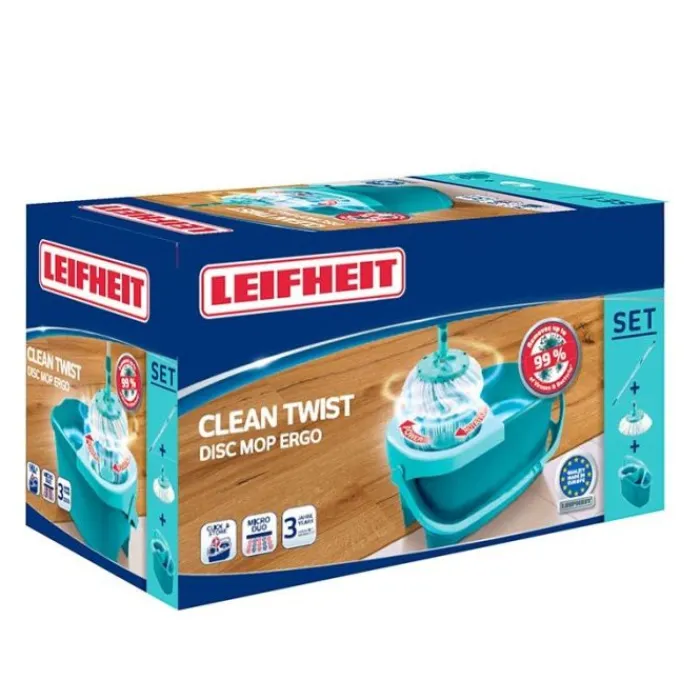 Set complet avec essorage clean twist mop ergo Lingette, Balai, Détergent