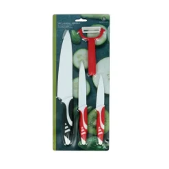 Sale Set 3 couteaux revêtu céramique + éplucheur Ustensiles De Cuisine