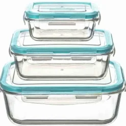 Set de 3 boîtes rectangles CLIPEAT - Conservation & Micro ondes Ustensiles De Cuisine