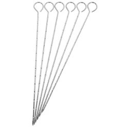 Online SET 6 PICS 27cm pour barbecue Ustensiles Barbecue, Sac À Charbon